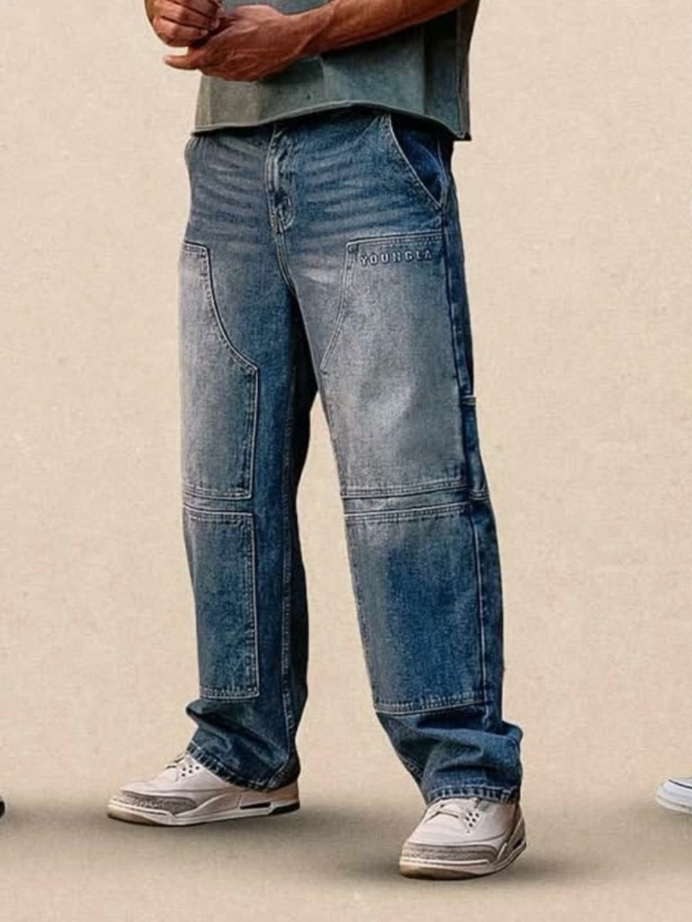 YoungLA Workwear Jeans Blue Wash